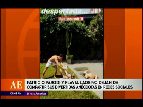 Patricio Parodi y Flavia Laos no dejan de compartir sus divertidas anecdotas en redes Sociales