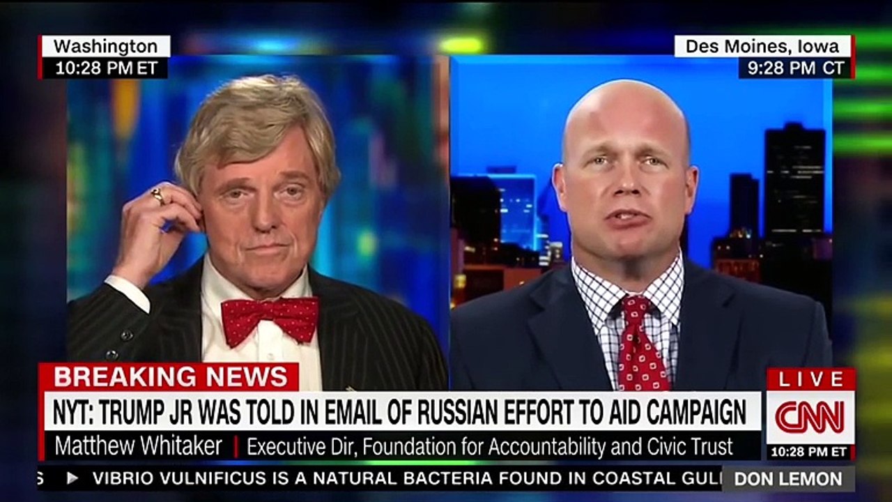 Matthew Whitaker Defends Trump Jr.'s Meeting With Russians At Trump Tower