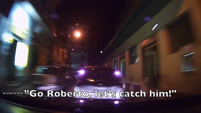 Police chase in Italy - High speed chase