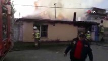 Burhaniye’de çıkan yangında bir ev kül oldu