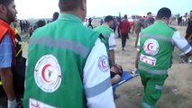 İsrail askerleri Gazze sınırında 25 Filistinliyi yaraladı (4) - GAZZE