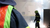 Un violent incendie ravage un garage automobile