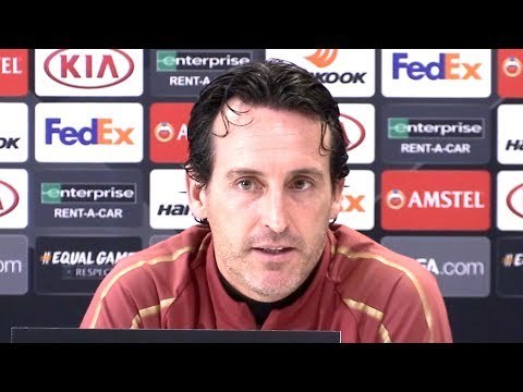 Unai Emery Embargoed Pre-Match Press Conference - Arsenal v Sporting - Europa League