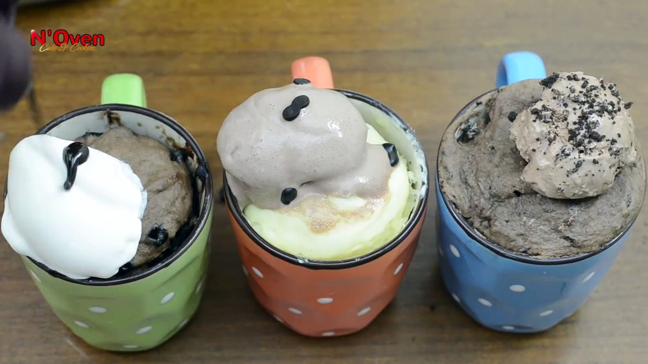 3 EASY ICE CREAM MUG CAKE I EGGLESS & WITHOUT OVEN l CHOCOLATE, VANILLA, CHOCO FUDGE ICE CREAM CAKE