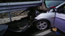Kahramanmaraş Bariyer Otomobile Ok Gibi Saplandı: 1 Ölü, 1 Yaralı