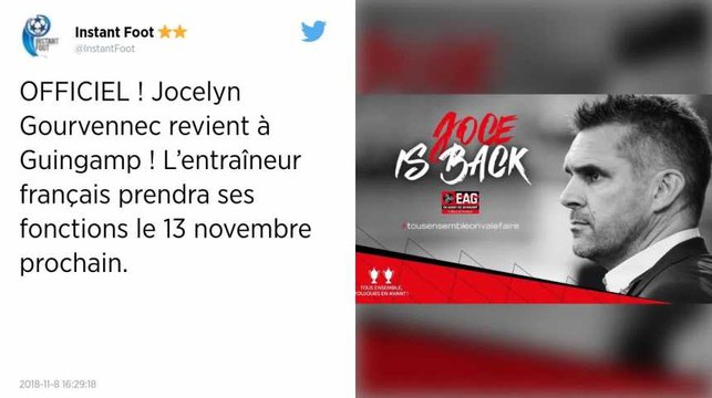 Ligue 1. Jocelyn Gourvennec à Guingamp, c’est fait !