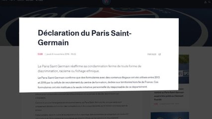 12e j. - Fichage ethnique : la réponse du PSG