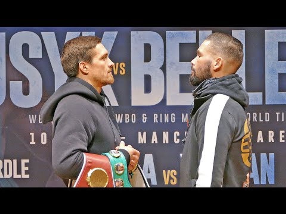 Oleksandr Usyk vs Tony Bellew INTENSE & LONG FACE OFF | Matchroom Boxing