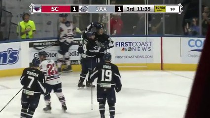 ECHL South Carolina Stingrays 1 at Jacksonville Icemen 4
