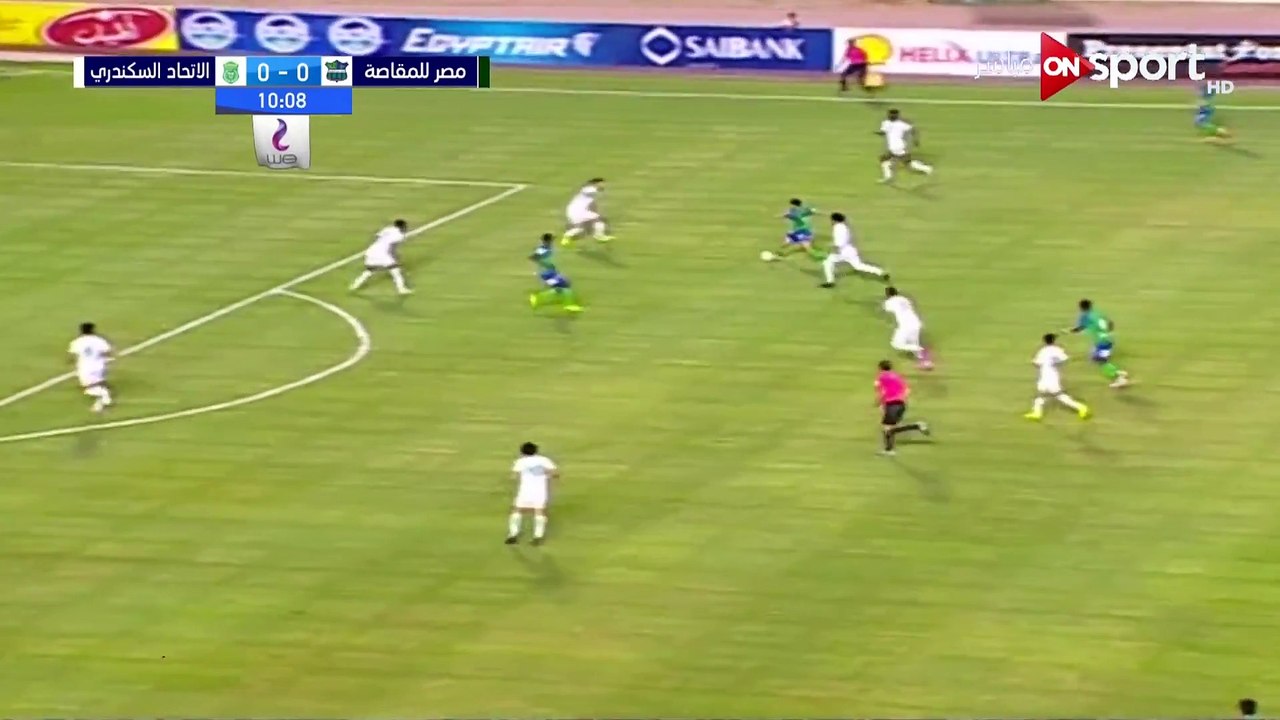 الهدف الاول لمصر للمقاصه امام الاتحاد السكندري  الاسبوع الـ13 الدوري المصري  2019 - 2018_2