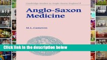 F.R.E.E [D.O.W.N.L.O.A.D] Anglo Saxon Medicine (Cambridge Studies in Anglo-Saxon England)
