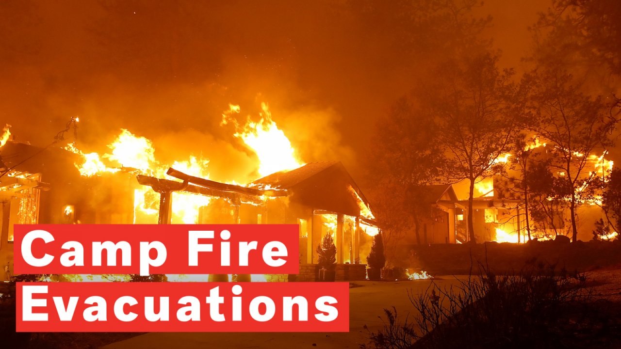 Thousands Ordered To Evacuate As Northern California's Camp Fire Spreads