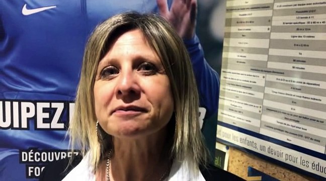 Coupe du Rhône - Martine GRANOTTIER (District Lyon et Rhône) réagit après le tirage des 32èmes de finale