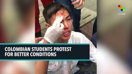 Colombian Students Protest For Better Conditions