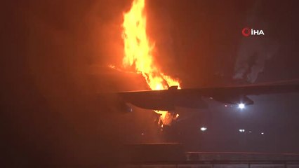 Uçak Restoranda Yangın Söndürüldü