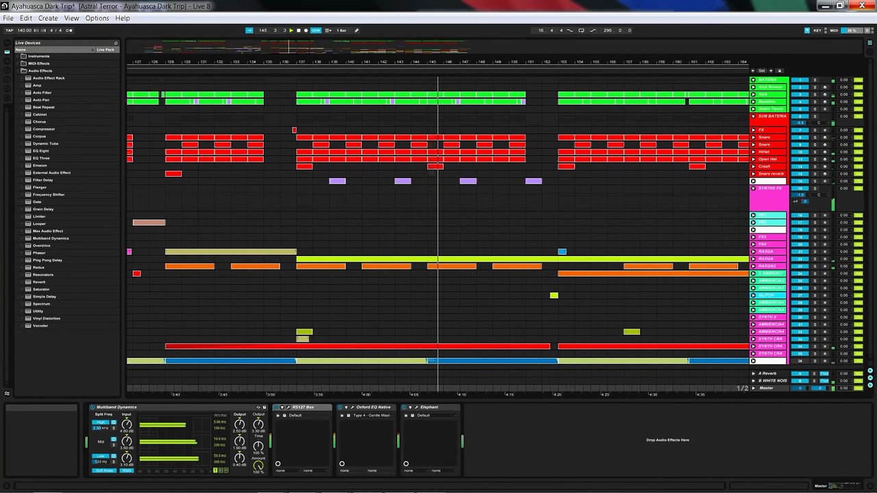 Ableton Live Psy-Trance @ Ayahuasca Dark Trip TEMPLATE