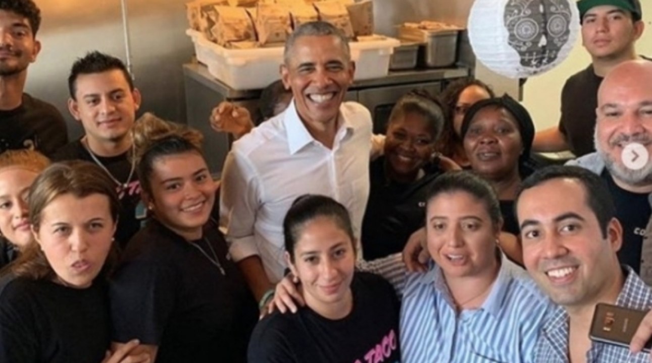 Quand Barack Obama débarque par surprise dans un restaurant