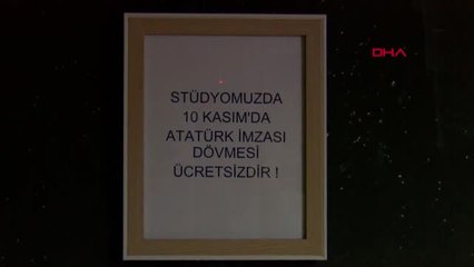 Bursa 'Atatürk İmzası' Dövmesini Ücretsiz Yapıyor