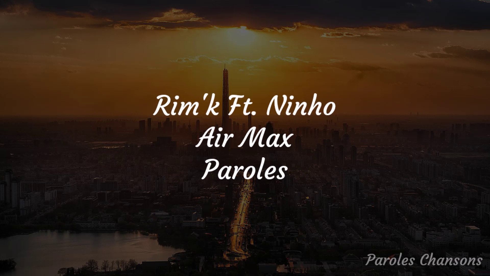 Rim'K - Air Max ft. Ninho (Paroles) - Vidéo Dailymotion