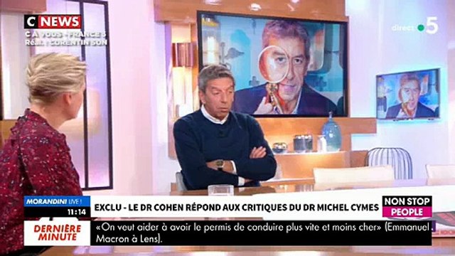 EXCLU - Jean-Michel Cohen répond en direct à Michel Cymès dans Morandini Live