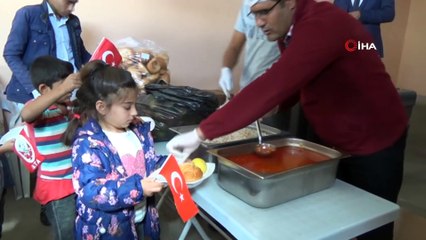 Siverek köy okulunda yemekhane açıldı