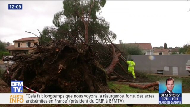12 maisons ont été impactées par le passage d'une petite tornade près de Montpellier
