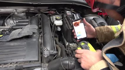 İstanbul- Taksim Meydanı'nda İtfaiye'den Kedi Kurtarma Operasyonu