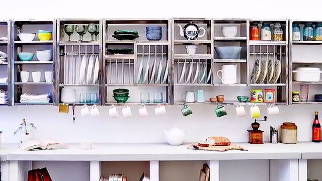 Home Interior Design & Kitchen wall rack designs & kitchen cabinet