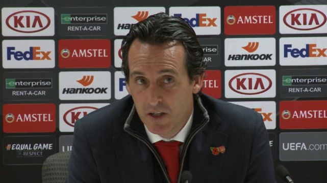 Arsenal want to top group before resting players - Emery