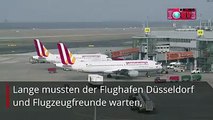 Lange mussten der Flughafen Düsseldorf und Flugzeugfreunde warten, jetzt wurden sie erlöst. Die bereits seit letzter Woche angekündigte Riesen-Transportmaschine