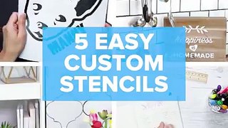 These easy custom stencil projects will have your home lookin' 