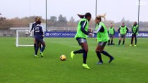 France-brésil féminines  : l arrivée des bleues à clairefontaine i fff 2018