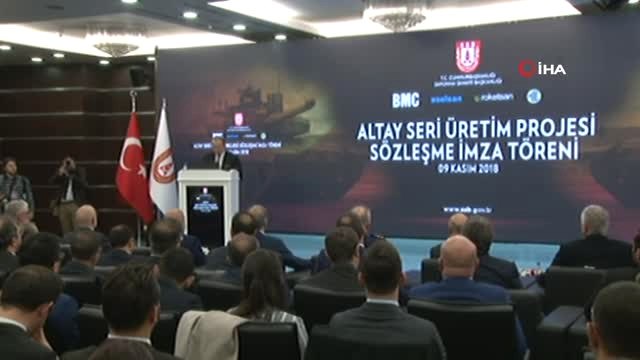 Altay Tankının Seri Üretim Sözleşmesi, Savunma Sanayii Başkanlığı ile Bmc Arasında İmzalandı