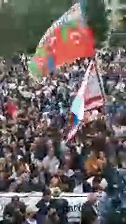 Məhsul stadionunda Qarabağ mitinqindən canlı yayın