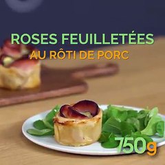 Dites-le avec des roses...feuilletées La recette :