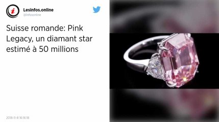 Le Pink Legacy, un diamant rose exceptionnel en vente aux enchères.