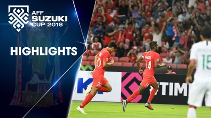 AFF CUP 2018 | Đánh bại Indonesia với tỉ số tối thiểu, Singapore giành trọn 3 điểm trên sân nhà | VFF Channel