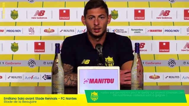 Replay - Conférence de presse d'Emiliano Sala avant Rennes