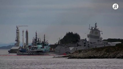 Norwegian Frigate Intentionally Ran Aground After Tanker Collision