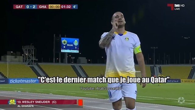Le craquage total de Wesley Sneijder au Qatar