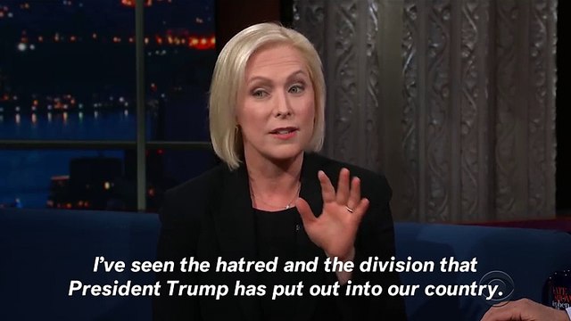 Sen. Kirsten Gillibrand Tells Colbert She's Considering 2020 Presidential Run