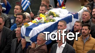 Κωνσταντίνος Κατσίφας - Ράγισαν τα βουνά στο τελευταίο αντίο | Crowds flock to funeral of ethnic Greek man slain in Albania