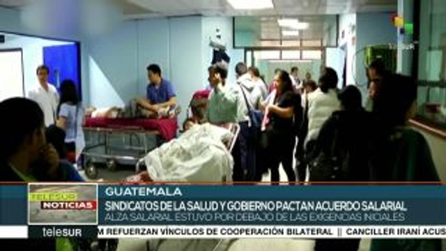 Guatemala: acuerdan aumento salarial para trabajadores de la salud