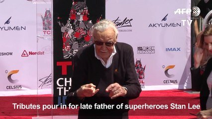 Marvel superhero stars pay tribute to Stan Lee