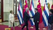 Xi Jinping recibe a su homólogo cubano Miguel Díaz-Canel