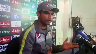 Fakhar Zaman doing press conference