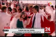 Actor Zac Efron llega a Iquitos para grabar serie