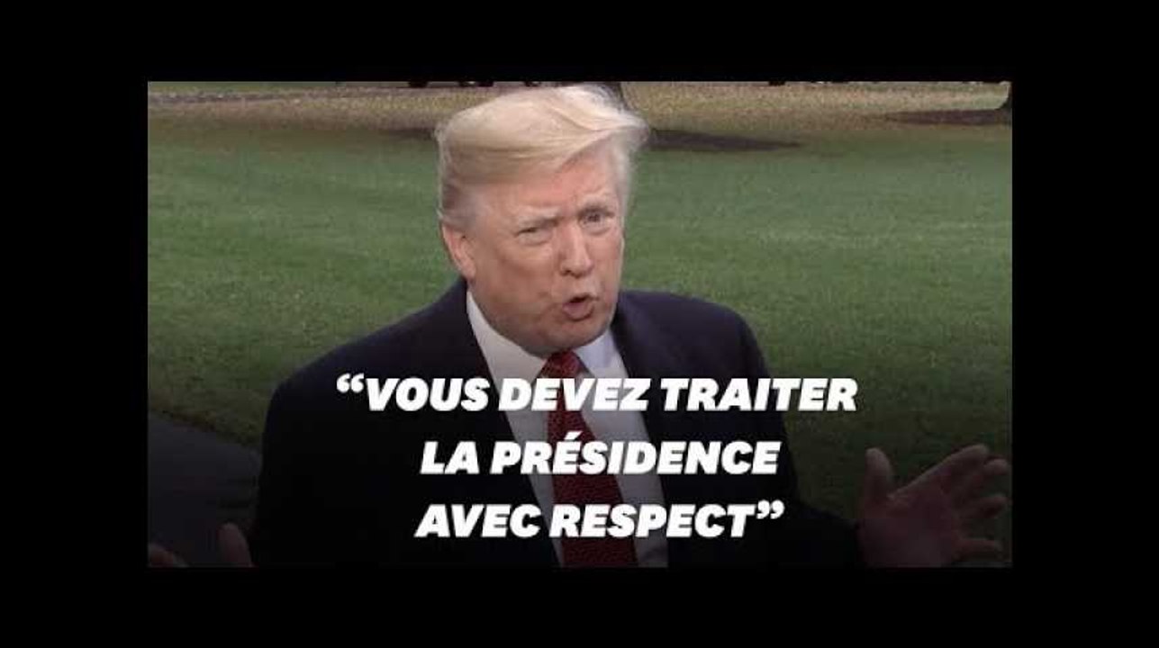 Après le scandale Jim Acosta, Trump met en garde les journalistes