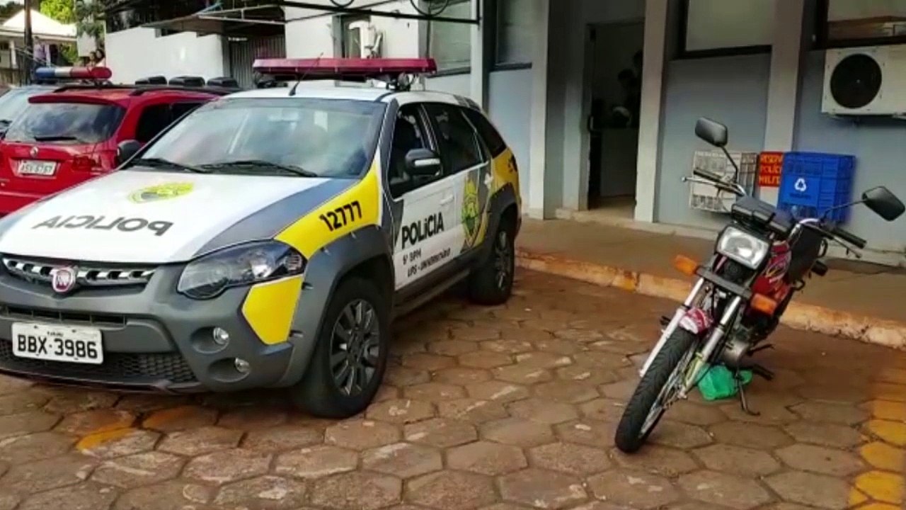 Logo após roubo, UPS Sul recupera moto e detém dupla