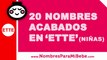 20 nombres para niñas terminados en ETTE - los mejores nombres de bebé - www.nombresparamibebe.com